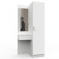 Набор мебели для прихожей "Марсель-152" МР 01-152 В2160 Ш1000 Г580 (ЛДСП Белый премиум) Набор мебели для прихожей "Марсель-152" МР 01-152 В2160 Ш1000 Г580 (ЛДСП Белый премиум)